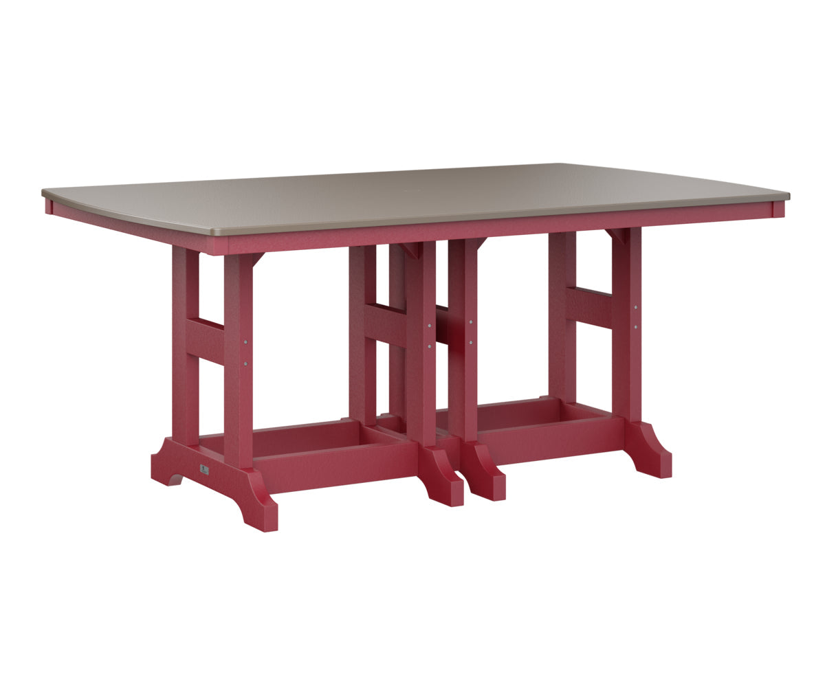 Berlin Gardens Garden Classic 44" x 72" Rectangular Counter Table with Hammered Top