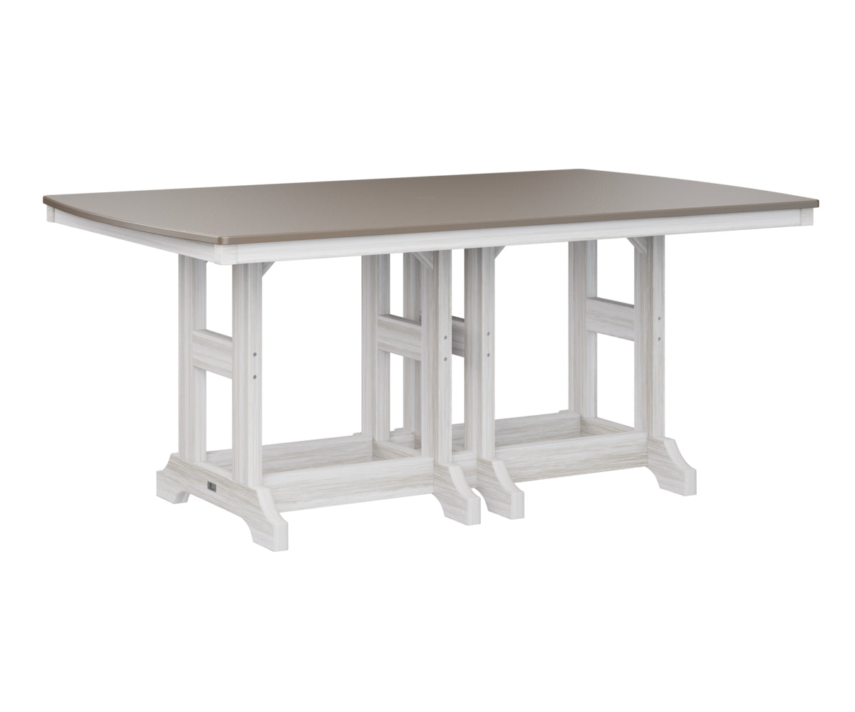 Berlin Gardens Garden Classic 44" x 72" Rectangular Counter Table with Hammered Top
