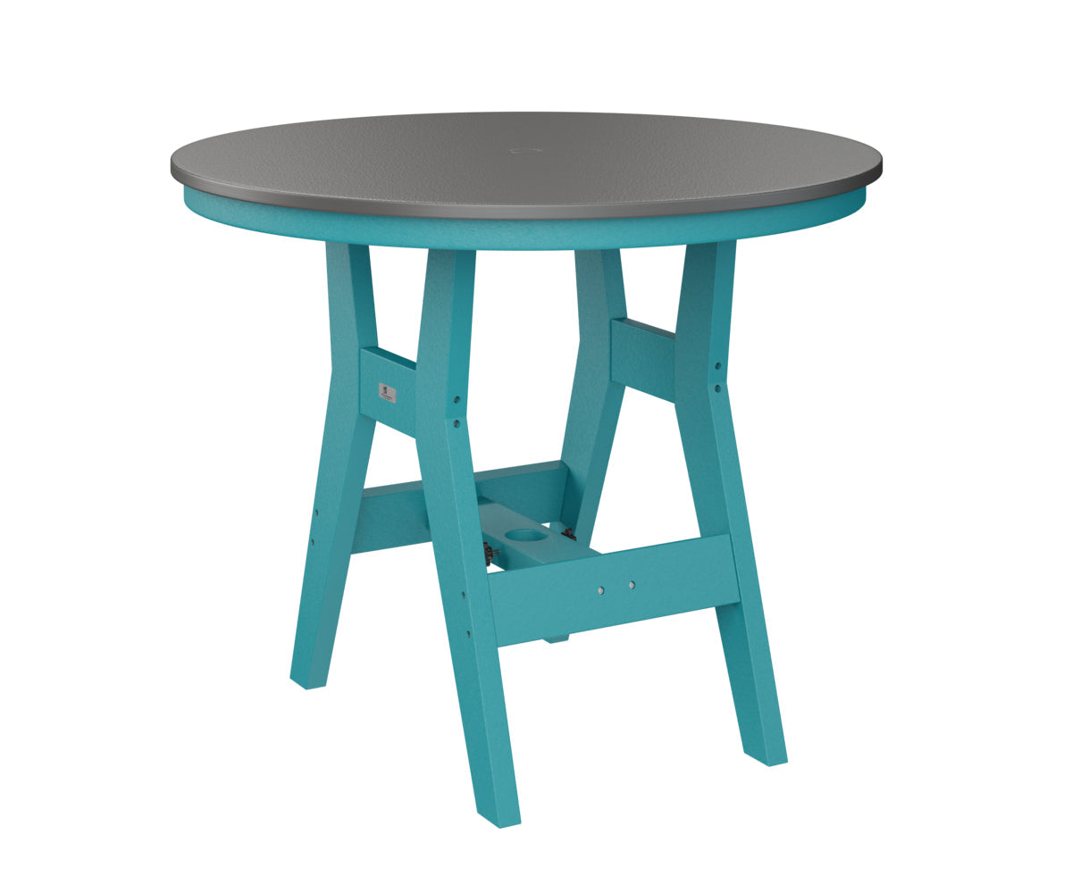 Berlin Gardens Harbor Counter Tables 38" Round Counter Table with Hammered Top