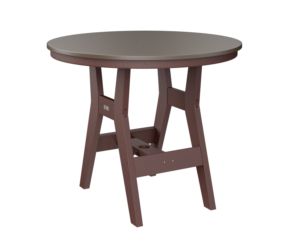 Berlin Gardens Harbor Counter Tables 38" Round Counter Table with Hammered Top