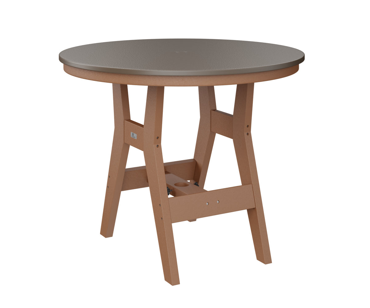 Berlin Gardens Harbor Counter Tables 38" Round Counter Table with Hammered Top