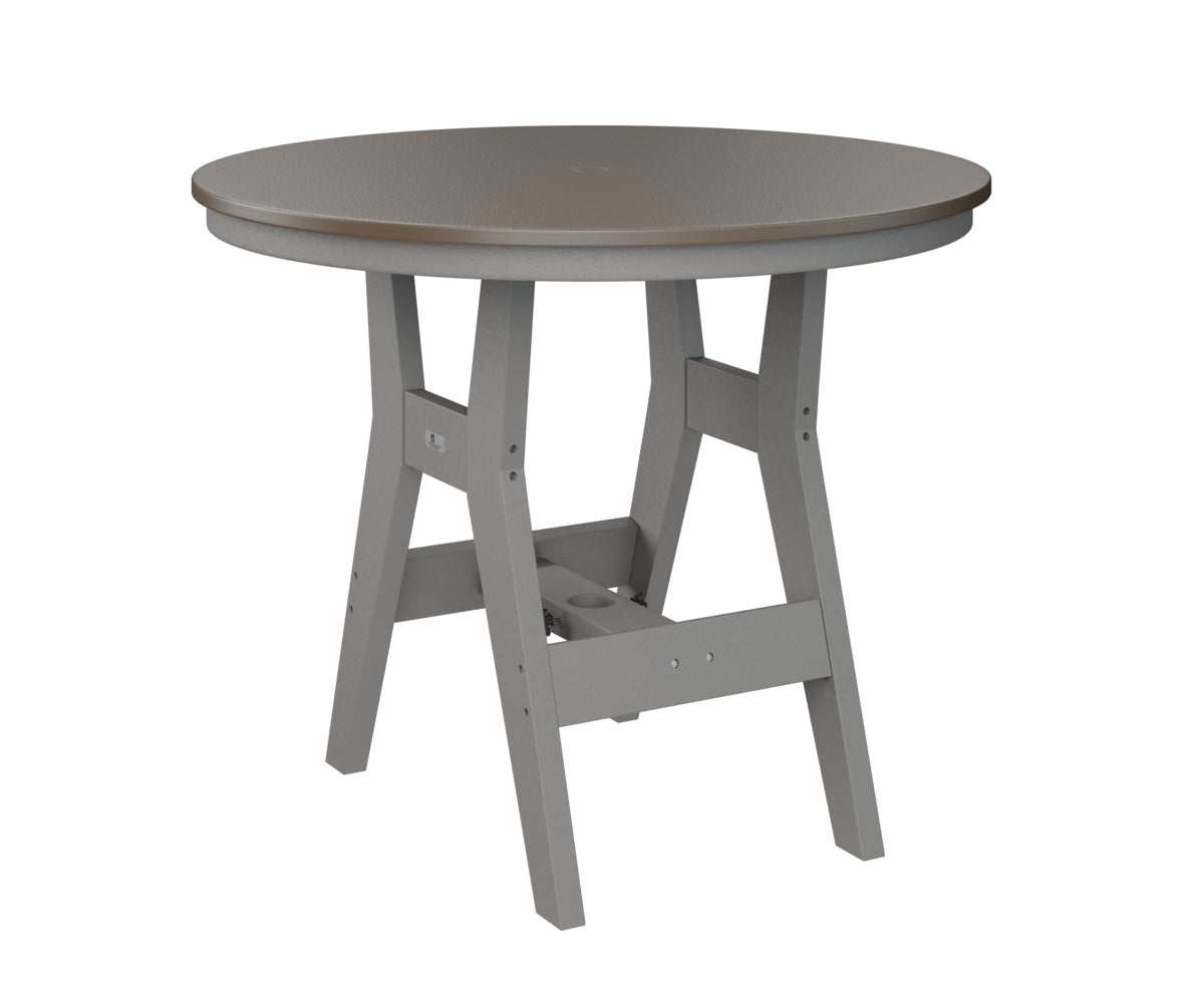 Berlin Gardens Harbor Bar Tables 38" Round Bar Table with Hammered Top