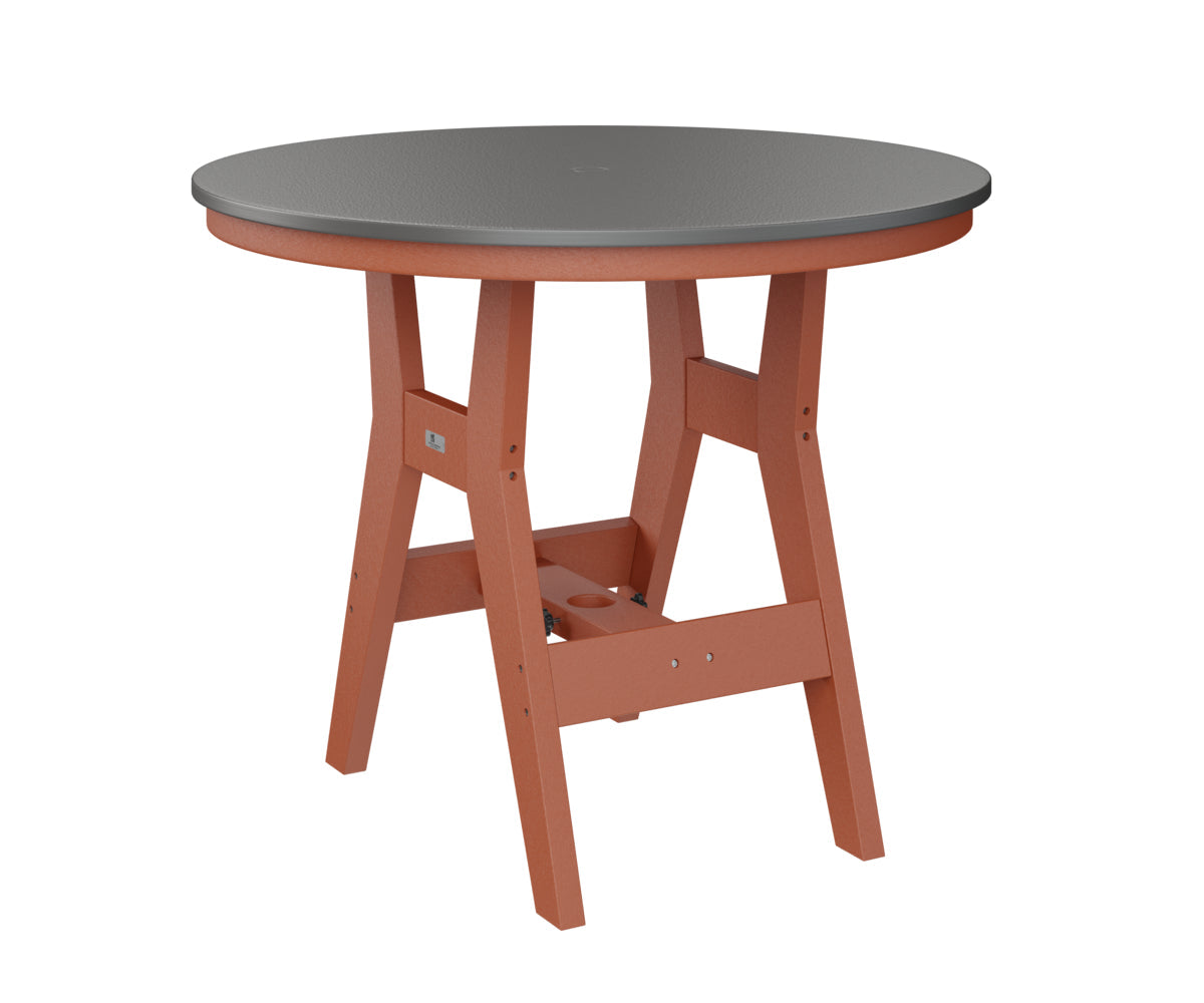 Berlin Gardens Harbor Dining Tables 38" Round Dining Table with Hammered Top