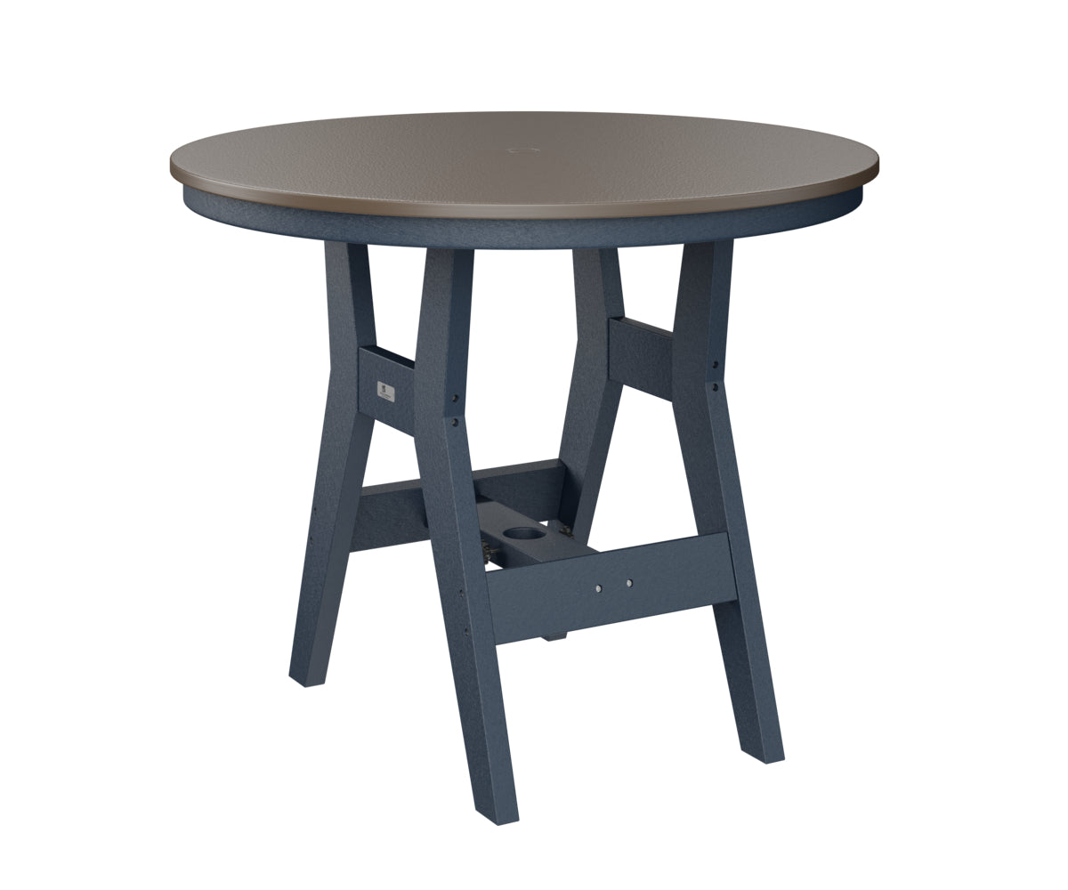 Berlin Gardens Harbor Dining Tables 38" Round Dining Table with Hammered Top