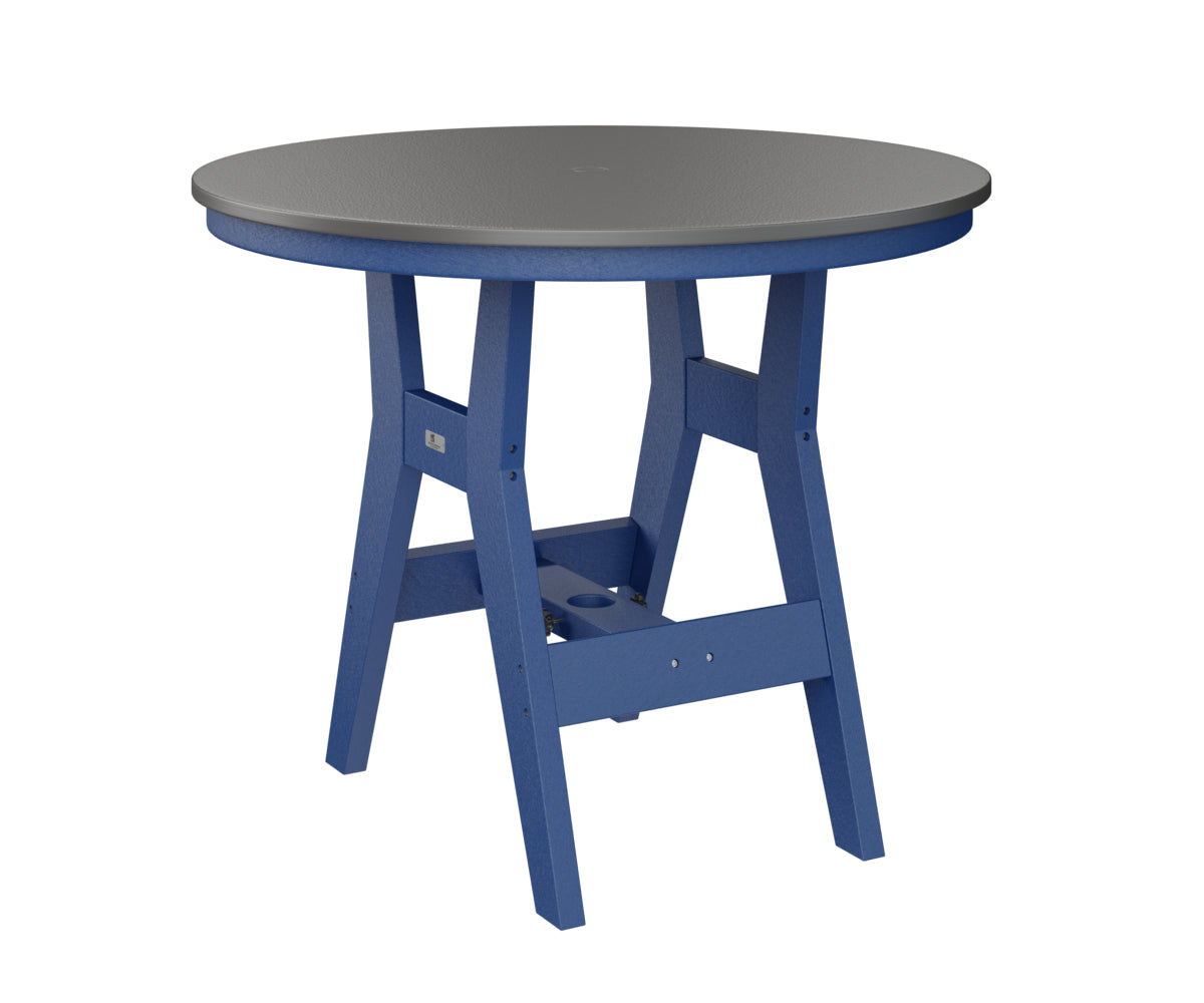 Berlin Gardens Harbor Bar Tables 38" Round Bar Table with Hammered Top