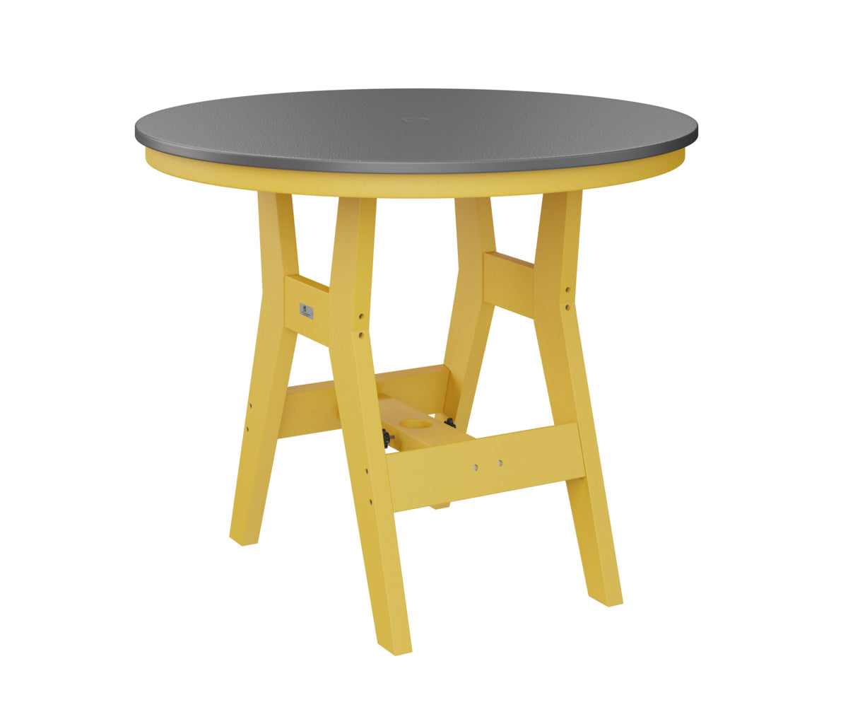 Berlin Gardens Harbor Counter Tables 38" Round Counter Table with Hammered Top