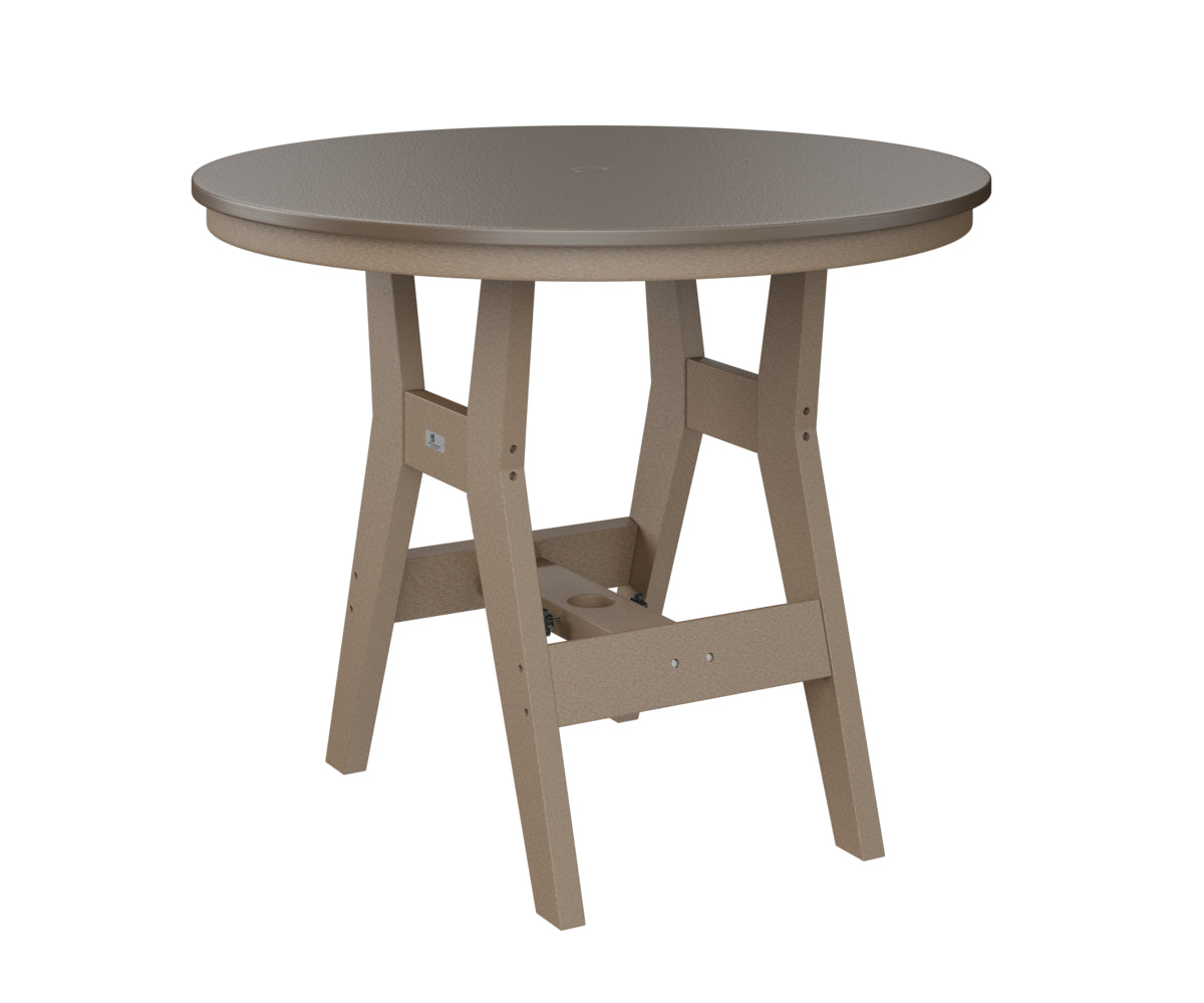 Berlin Gardens Harbor Counter Tables 38" Round Counter Table with Hammered Top