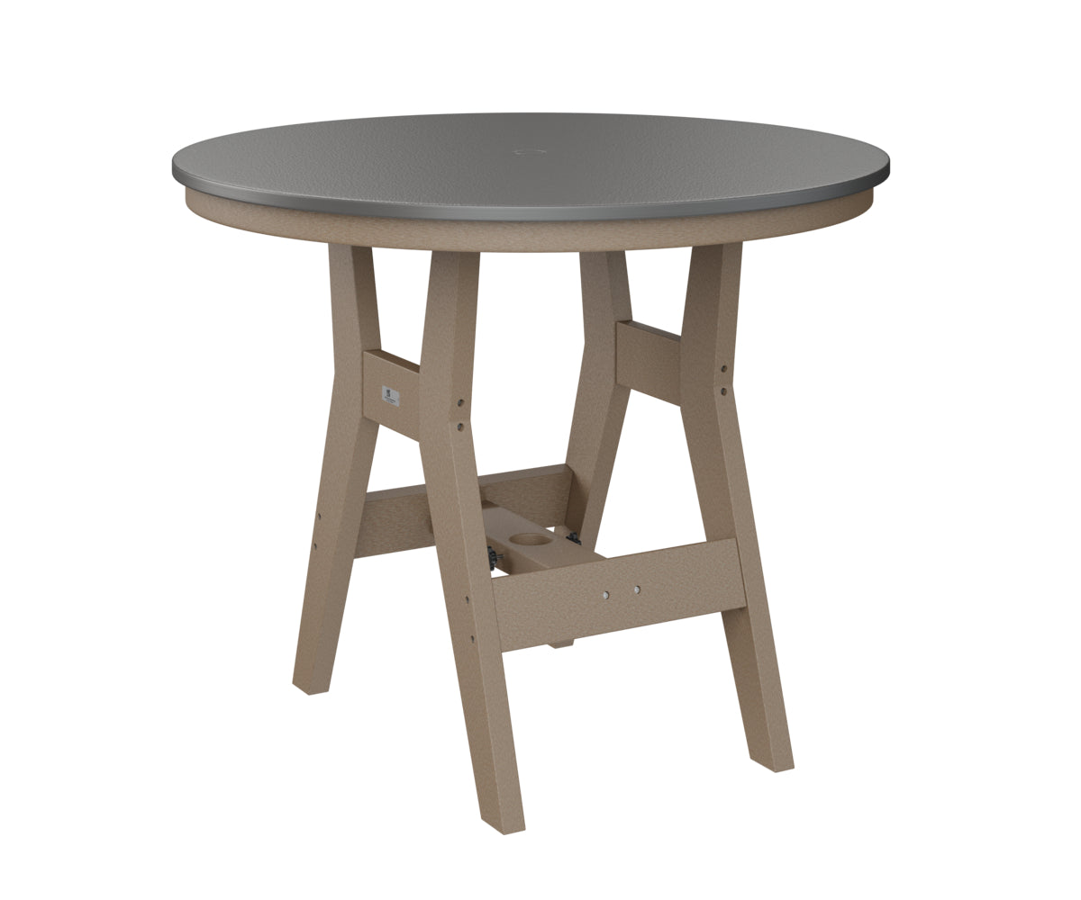 Berlin Gardens Harbor Bar Tables 38" Round Bar Table with Hammered Top