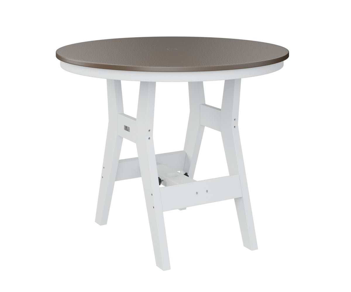 Berlin Gardens Harbor Counter Tables 38" Round Counter Table with Hammered Top
