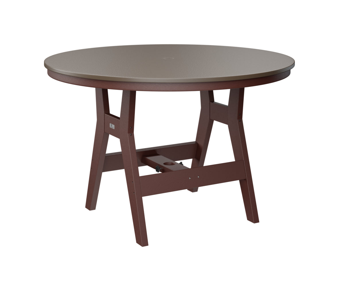 Berlin Gardens Harbor Dining Tables 48" Round Dining Table with Hammered Top