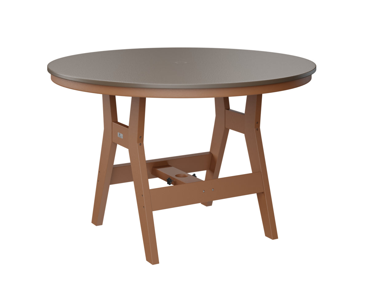 Berlin Gardens Harbor Dining Tables 48" Round Dining Table with Hammered Top