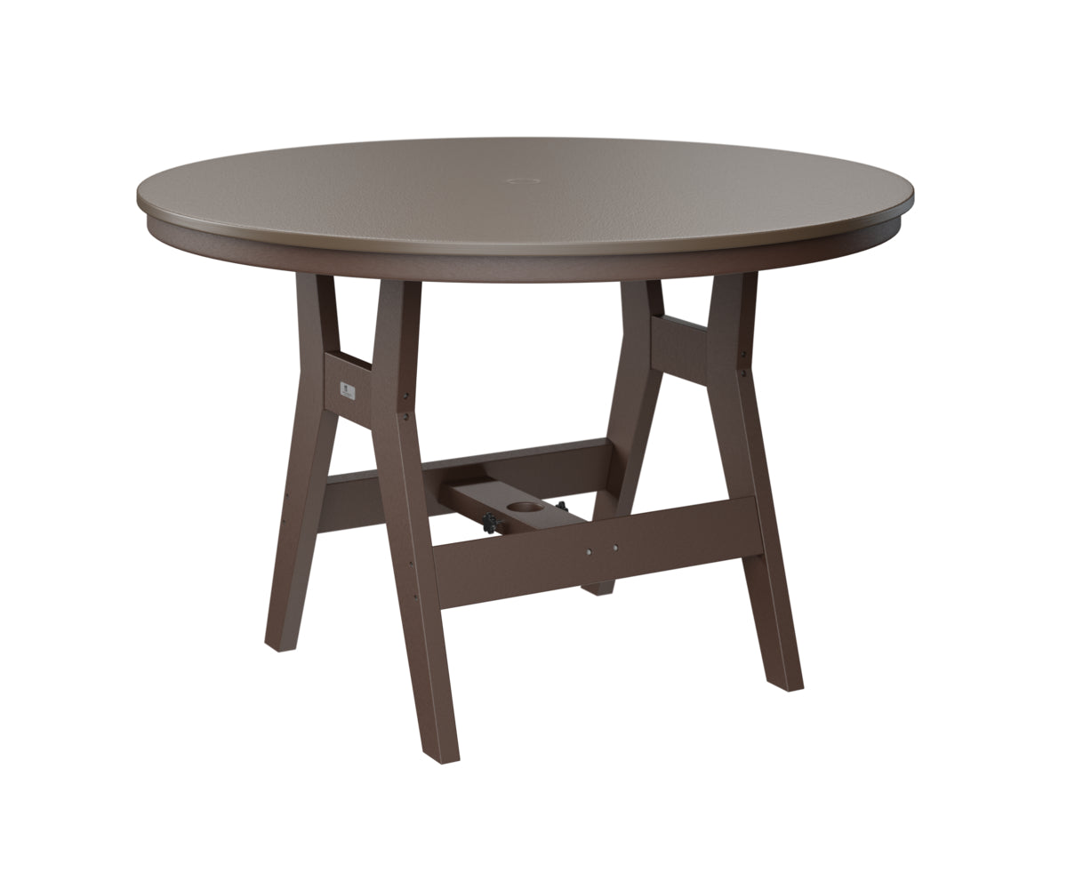 Berlin Gardens Harbor Dining Tables 48" Round Dining Table with Hammered Top