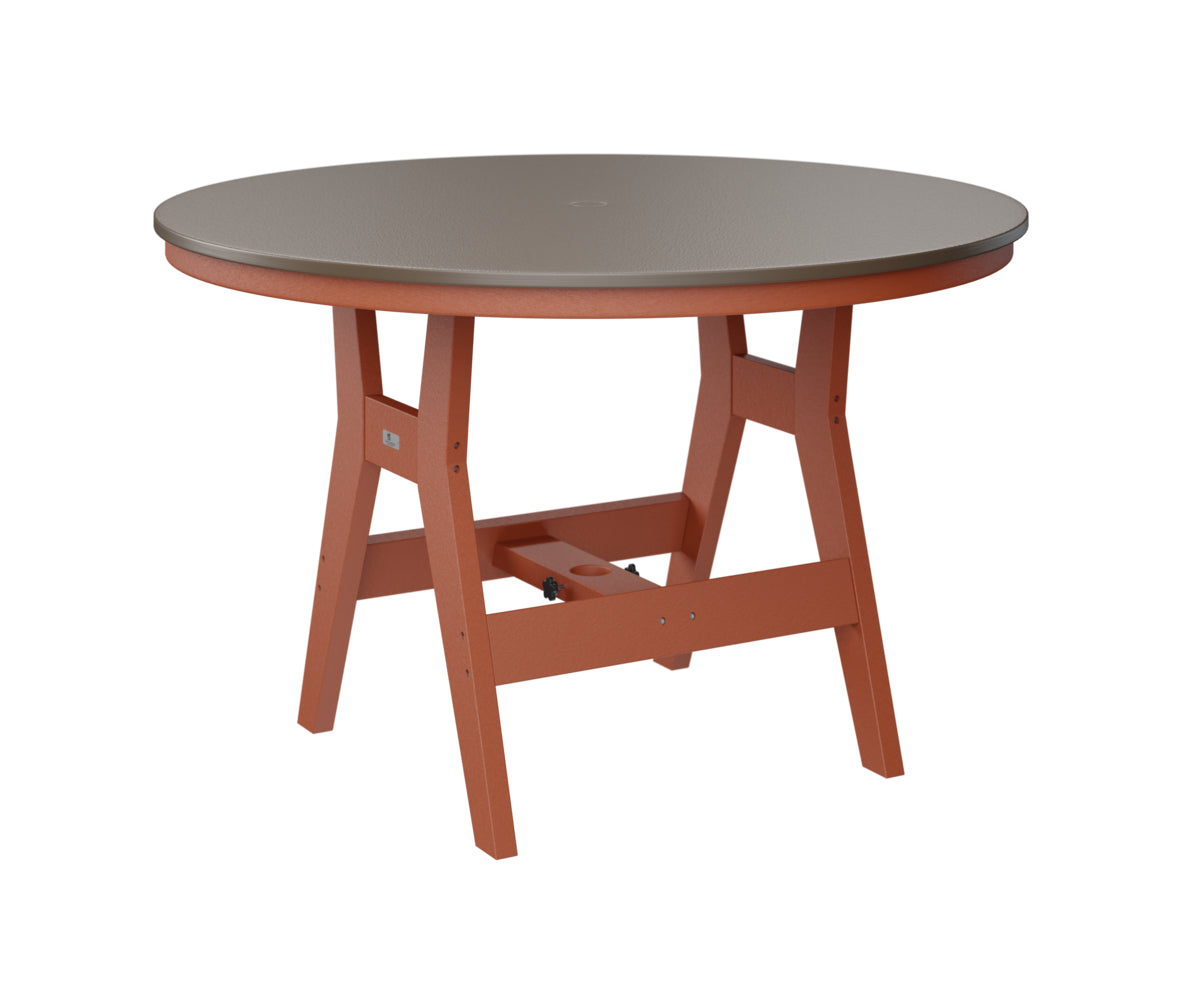 Berlin Gardens Harbor Dining Tables 48" Round Dining Table with Hammered Top
