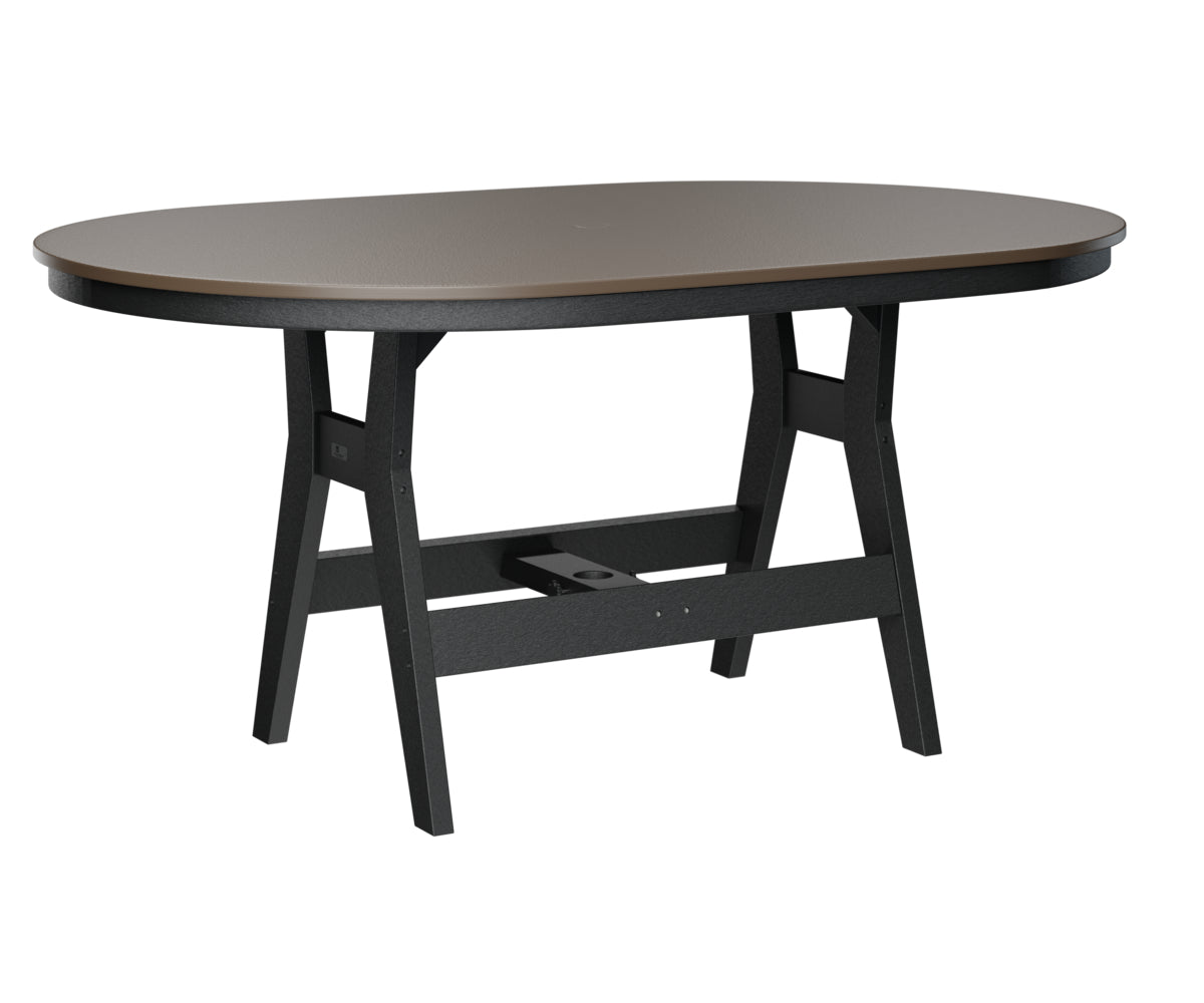 Berlin Gardens Harbor Counter Tables 44" x 64" Oblong Counter Table with Hammered Top