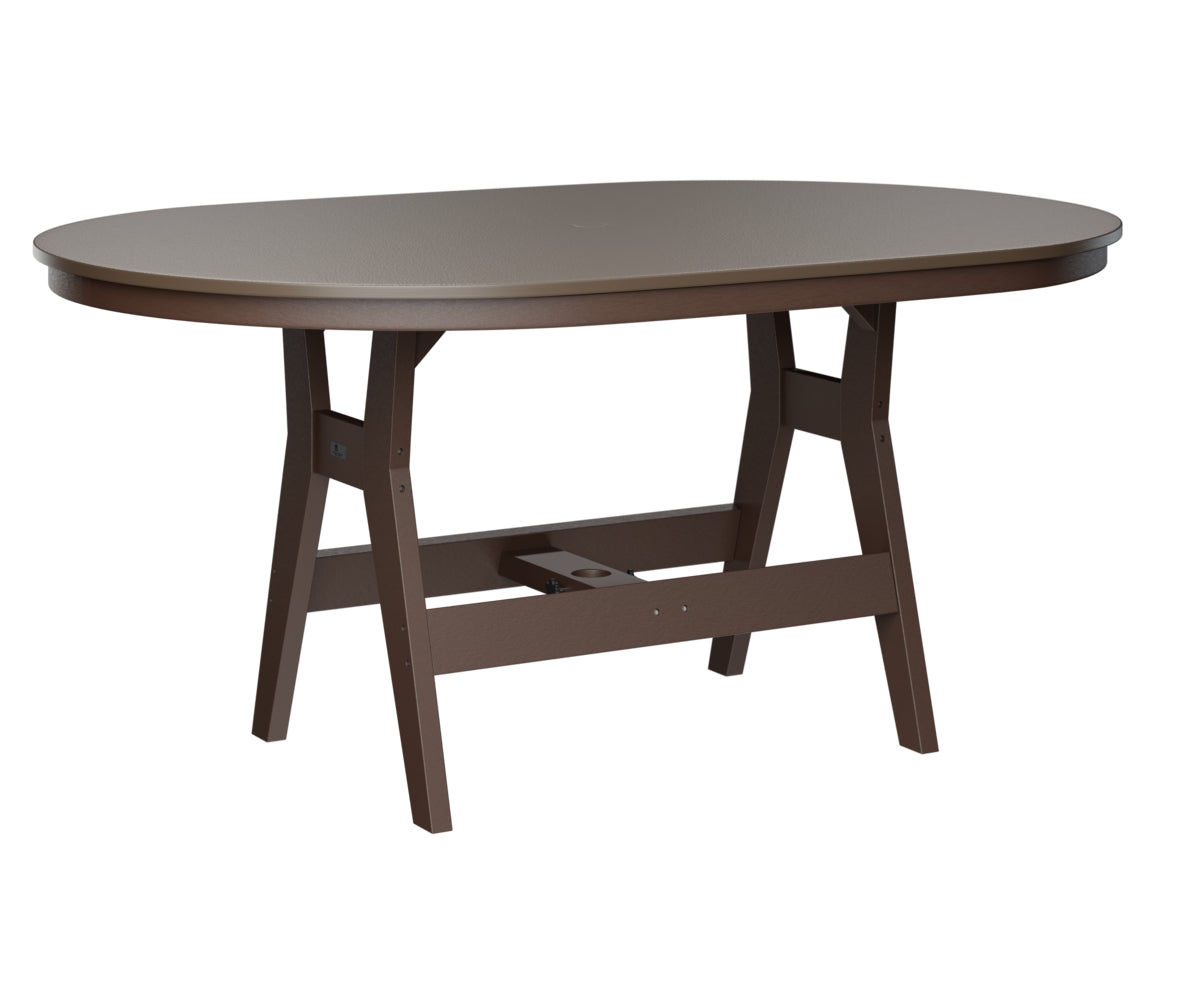 Berlin Gardens Harbor Counter Tables 44" x 64" Oblong Counter Table with Hammered Top