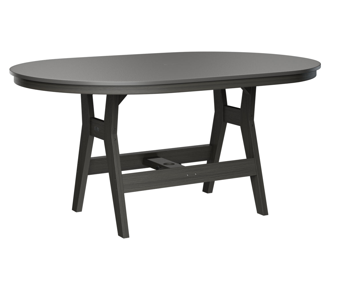 Berlin Gardens Harbor Counter Tables 44" x 64" Oblong Counter Table with Hammered Top