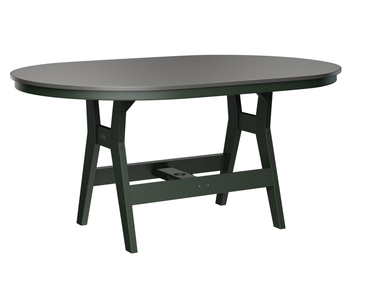 Berlin Gardens Harbor Counter Tables 44" x 64" Oblong Counter Table with Hammered Top