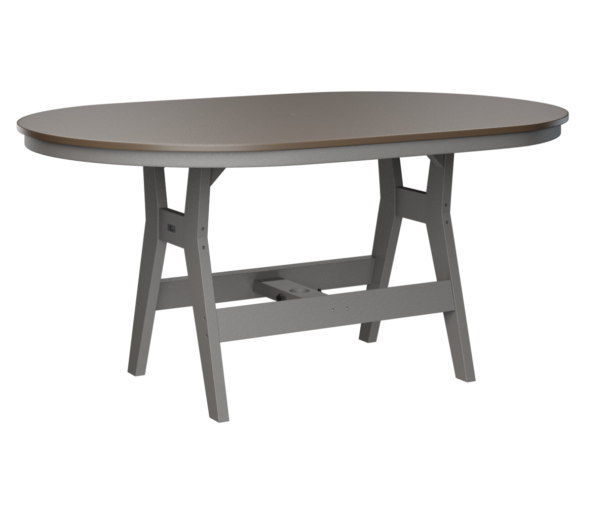 Berlin Gardens Harbor Counter Tables 44" x 64" Oblong Counter Table with Hammered Top