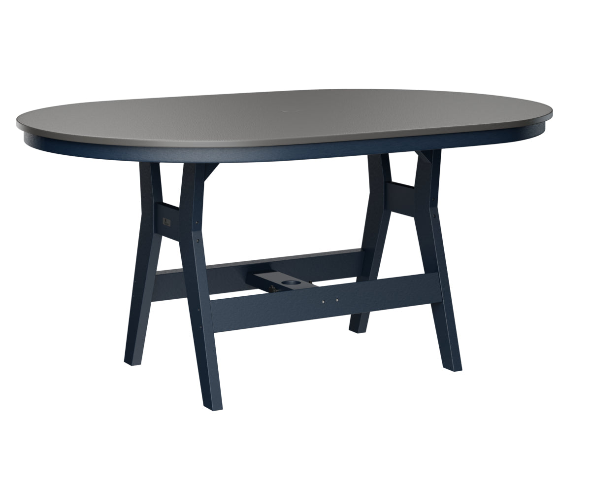 Berlin Gardens Harbor Counter Tables 44" x 64" Oblong Counter Table with Hammered Top