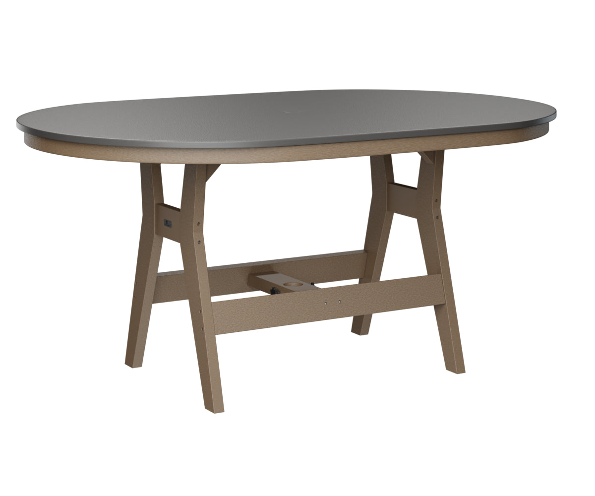 Berlin Gardens Harbor Counter Tables 44" x 64" Oblong Counter Table with Hammered Top