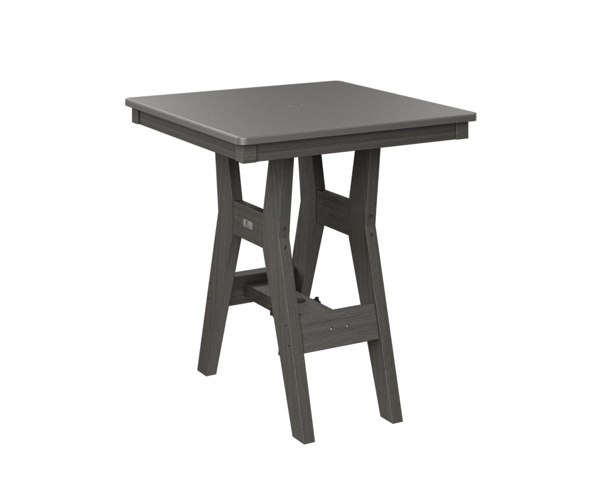 Berlin Gardens Harbor Dining Tables 28" Square Dining Table with Hammered Top