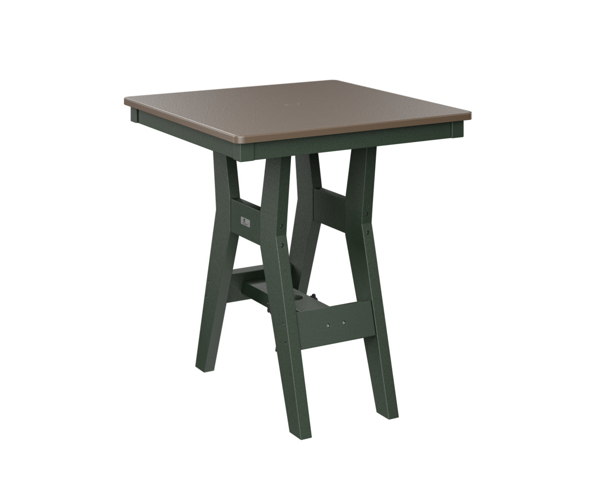 Berlin Gardens Harbor Counter Tables 28" Square Counter Table with Hammered Top