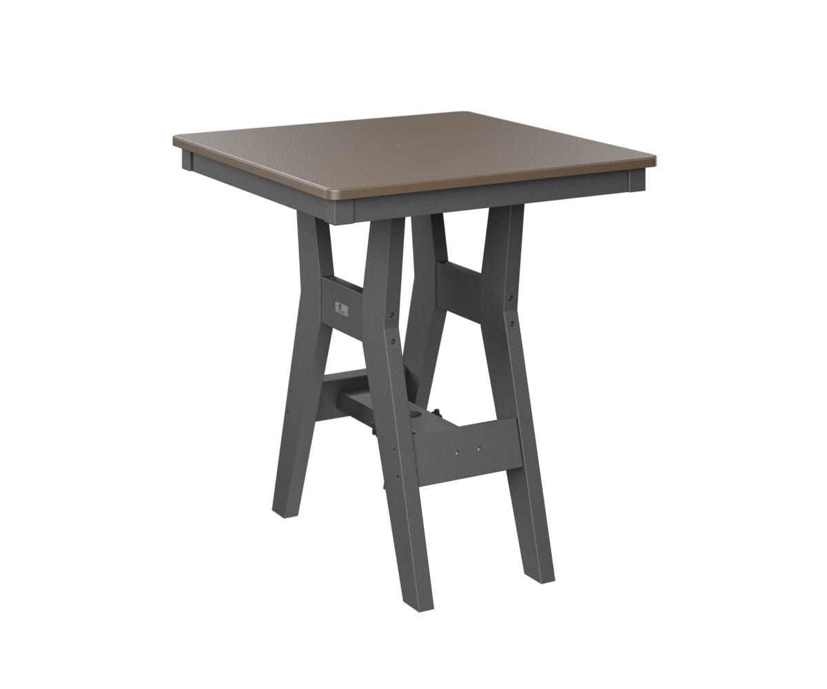 Berlin Gardens Harbor Counter Tables 28" Square Counter Table with Hammered Top