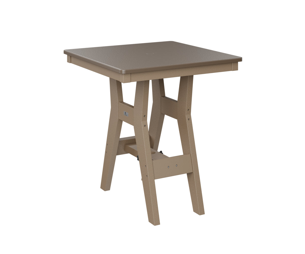 Berlin Gardens Harbor Dining Tables 28" Square Dining Table with Hammered Top