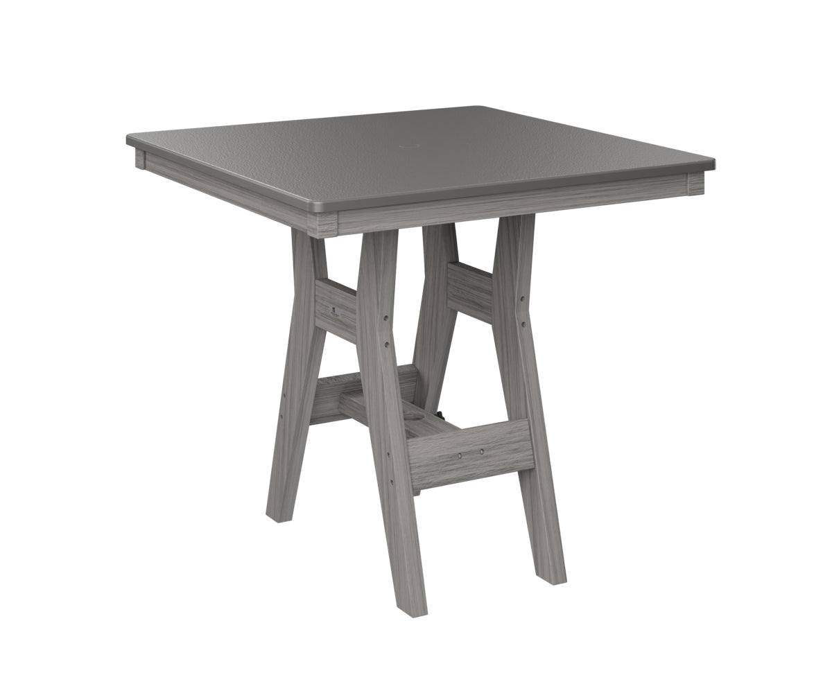 Berlin Gardens Harbor Dining Tables 33" Square Dining Table with Hammered Top
