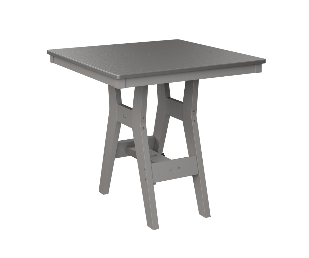 Berlin Gardens Harbor Counter Tables 33" Square Counter Table with Hammered Top
