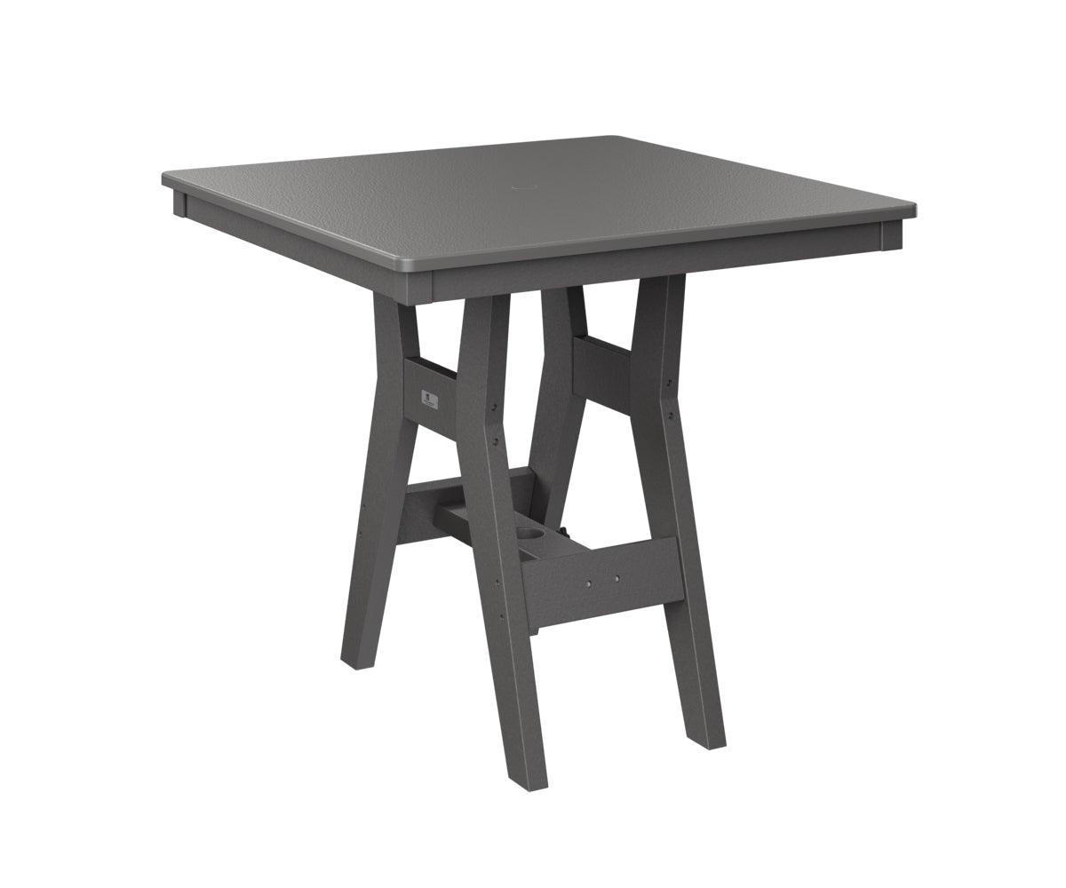 Berlin Gardens Harbor Dining Tables 33" Square Dining Table with Hammered Top