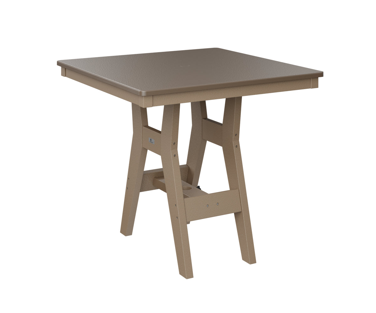 Berlin Gardens Harbor Dining Tables 33" Square Dining Table with Hammered Top