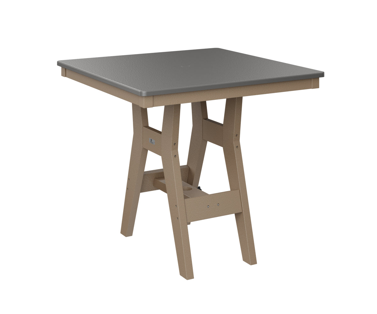 Berlin Gardens Harbor Dining Tables 33" Square Dining Table with Hammered Top