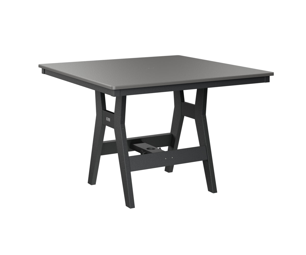 Berlin Gardens Harbor Counter Tables 44" Square Counter Table with Hammered Top