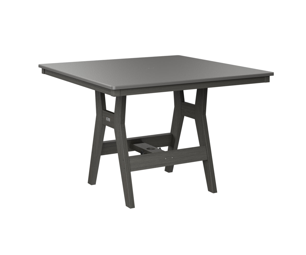 Berlin Gardens Harbor Counter Tables 44" Square Counter Table with Hammered Top