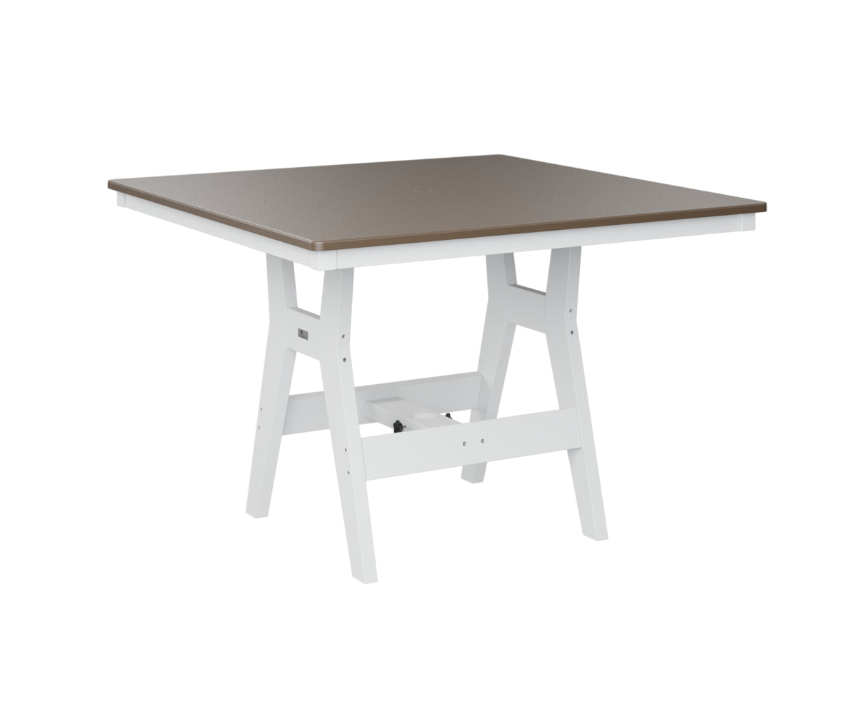 Berlin Gardens Harbor Counter Tables 44" Square Counter Table with Hammered Top