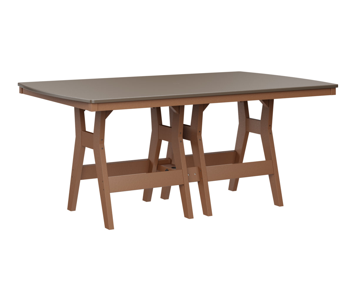 Berlin Gardens Harbor Counter Tables 44" x 72" Rectangular Counter Table with Hammered Top