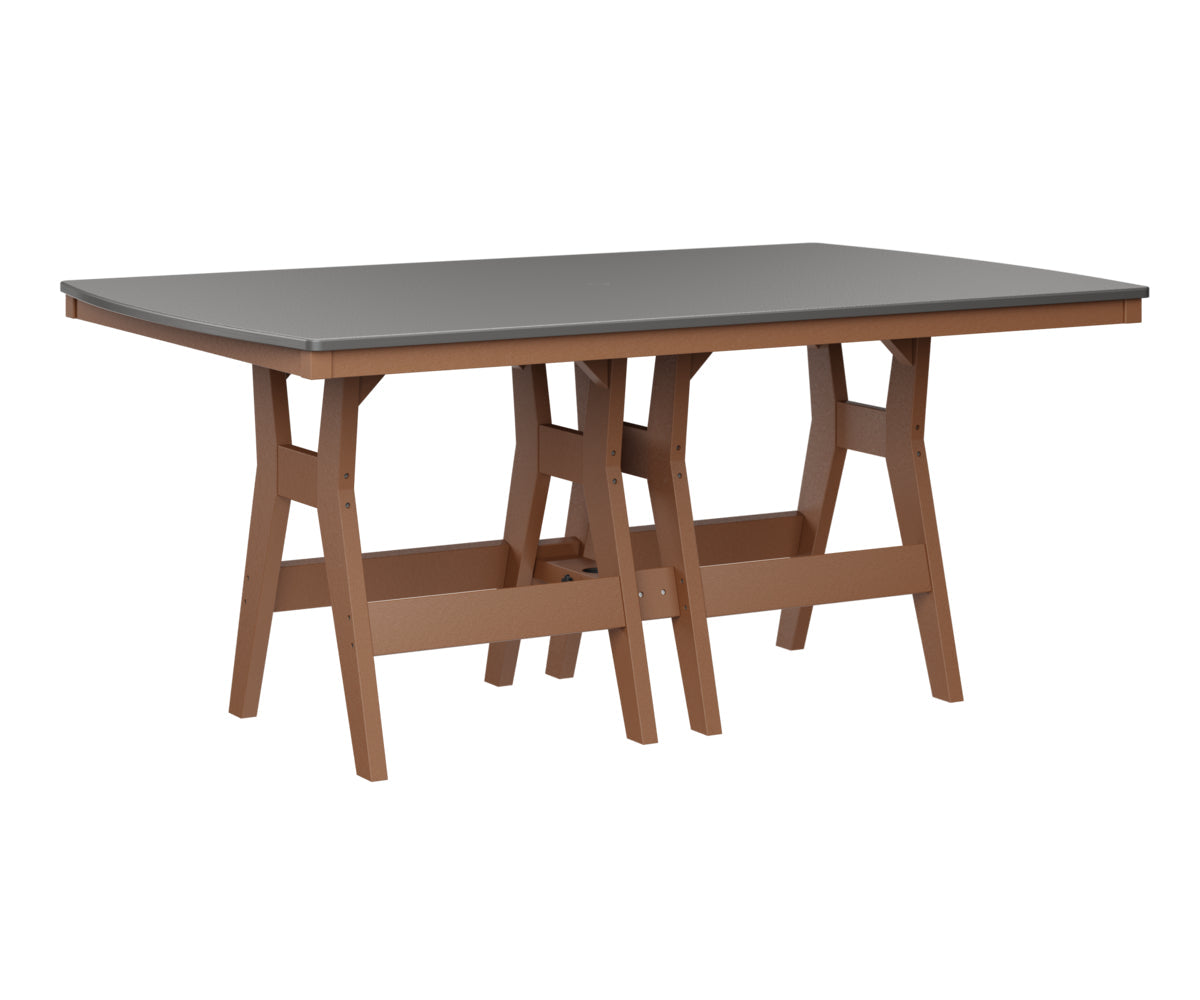Berlin Gardens Harbor Counter Tables 44" x 72" Rectangular Counter Table with Hammered Top