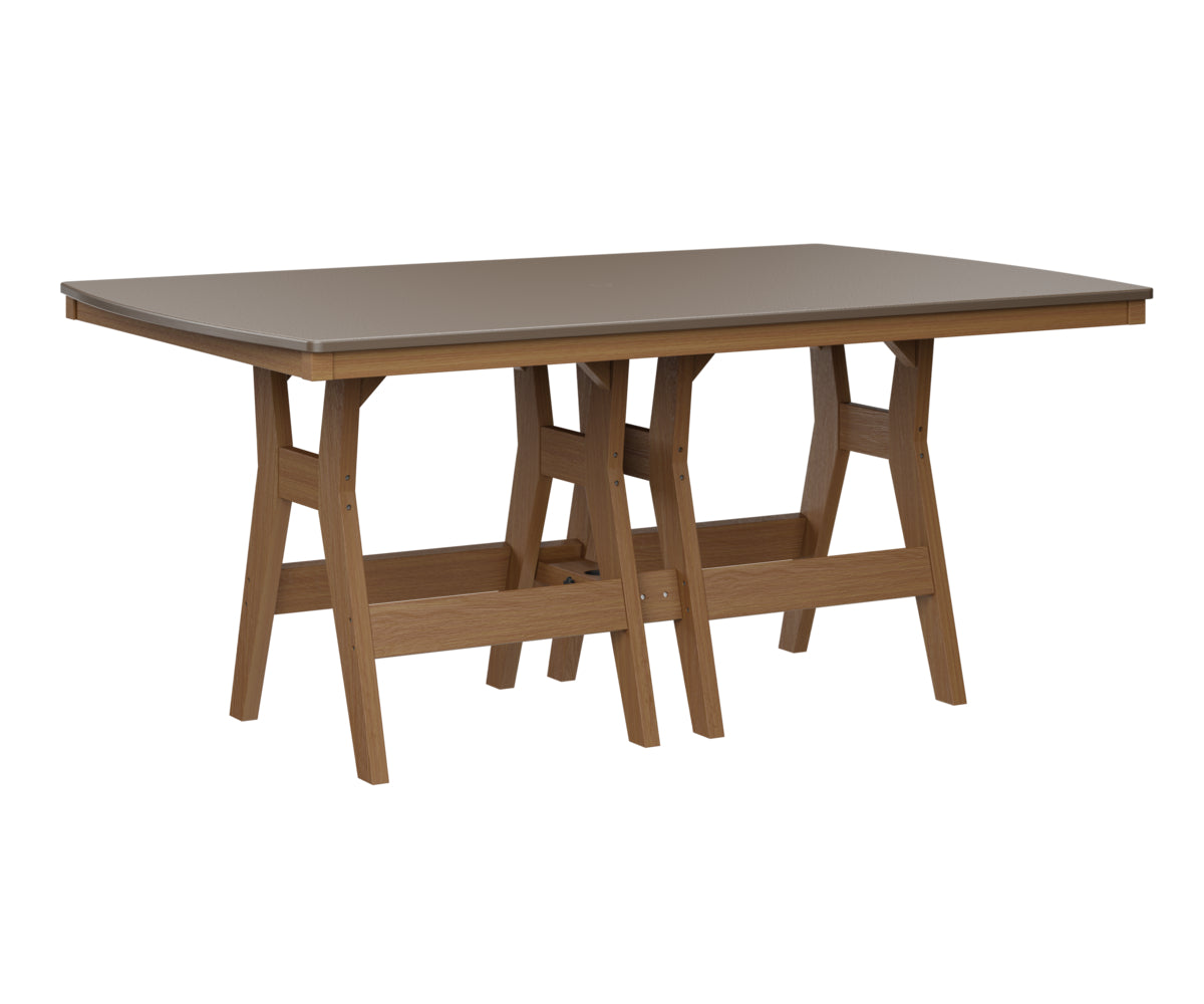 Berlin Gardens Harbor Counter Tables 44" x 72" Rectangular Counter Table with Hammered Top