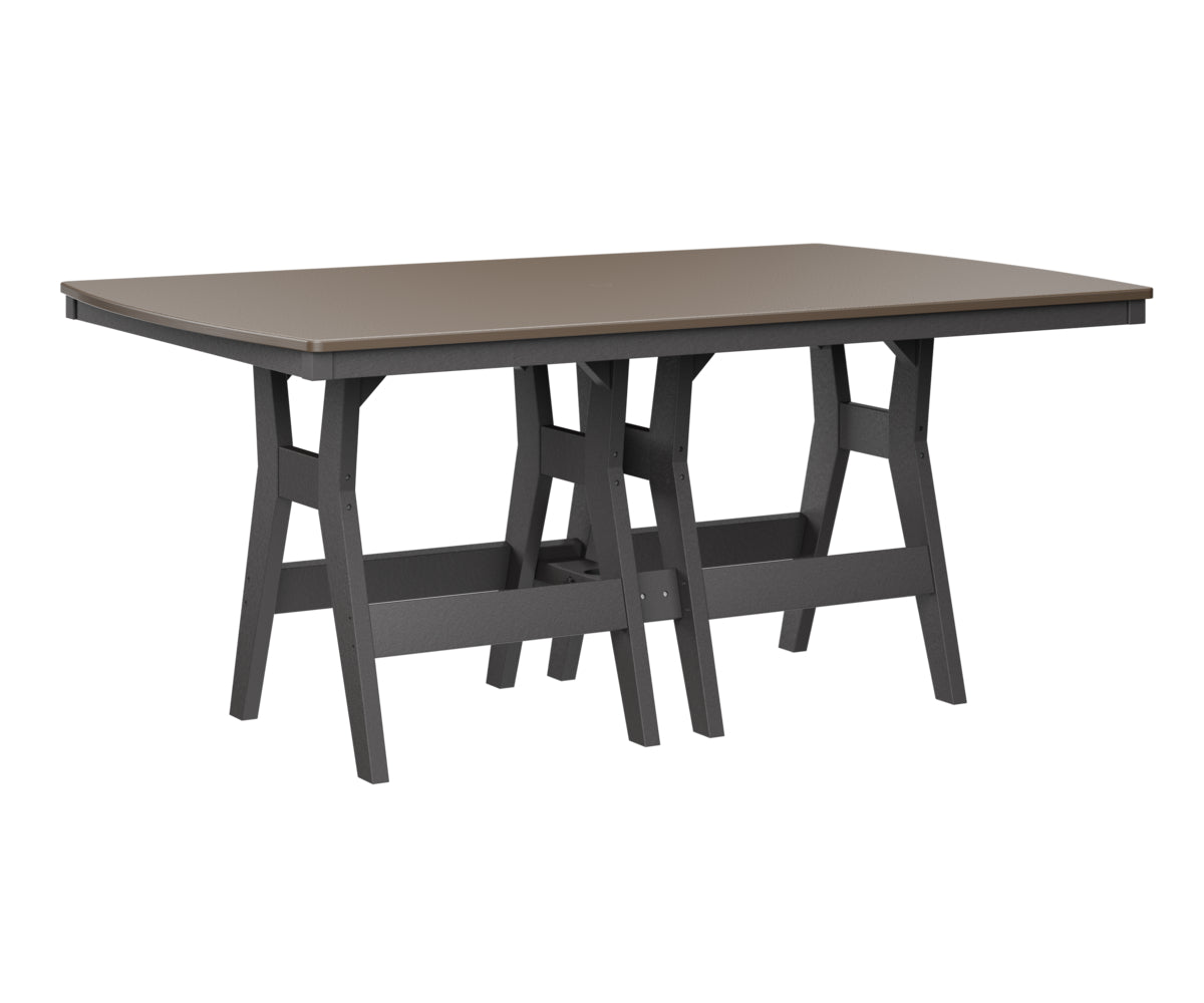 Berlin Gardens Harbor Counter Tables 44" x 72" Rectangular Counter Table with Hammered Top