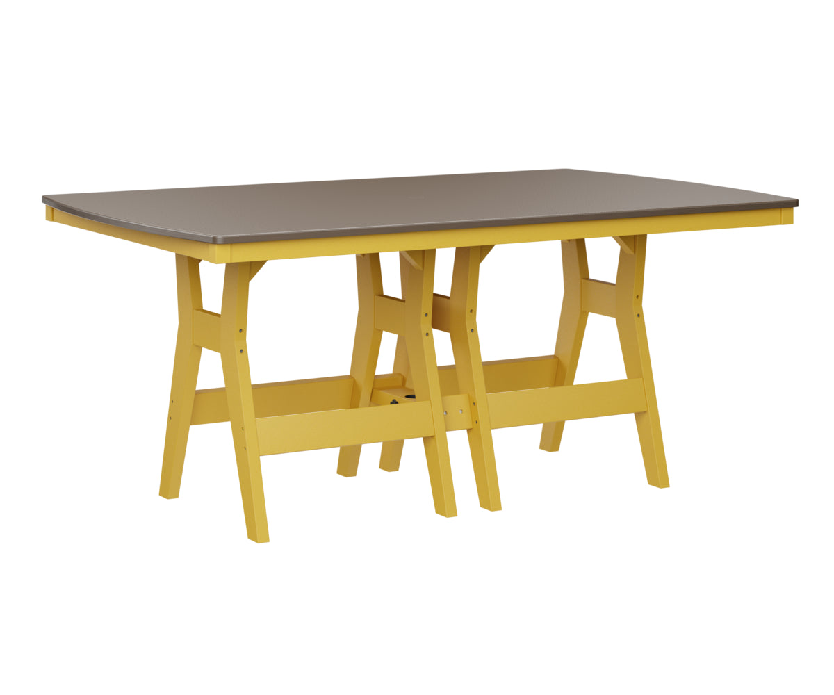 Berlin Gardens Harbor Dining Tables 44" x 72" Rectangular Dining Table with Hammered Top