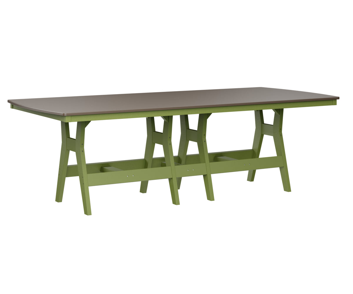 Berlin Gardens Harbor Counter Tables 44" x 96" Rectangular Counter Table with Hammered Top