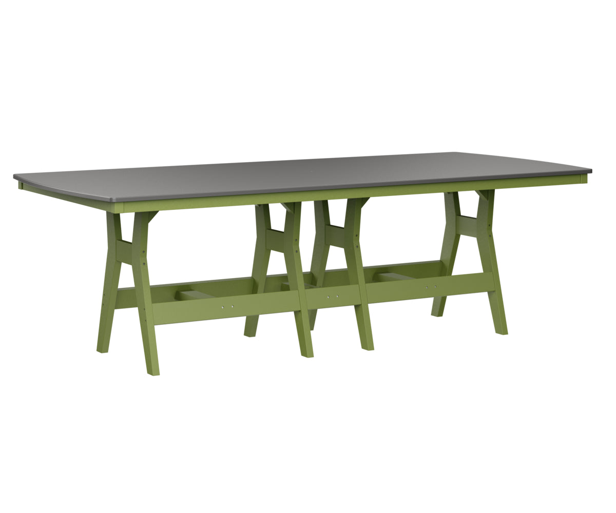 Berlin Gardens Harbor Counter Tables 44" x 96" Rectangular Counter Table with Hammered Top