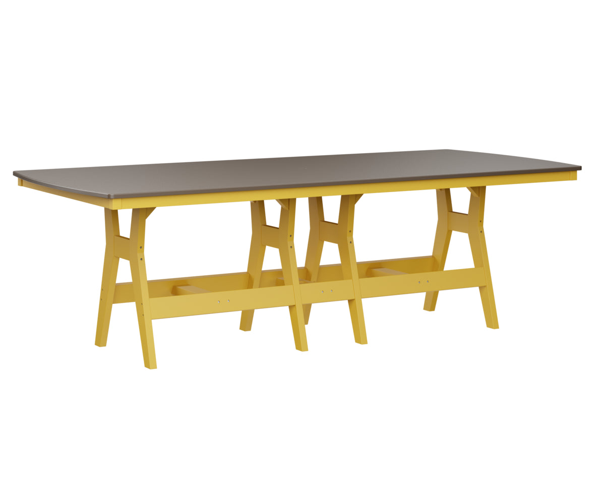 Berlin Gardens Harbor Counter Tables 44" x 96" Rectangular Counter Table with Hammered Top