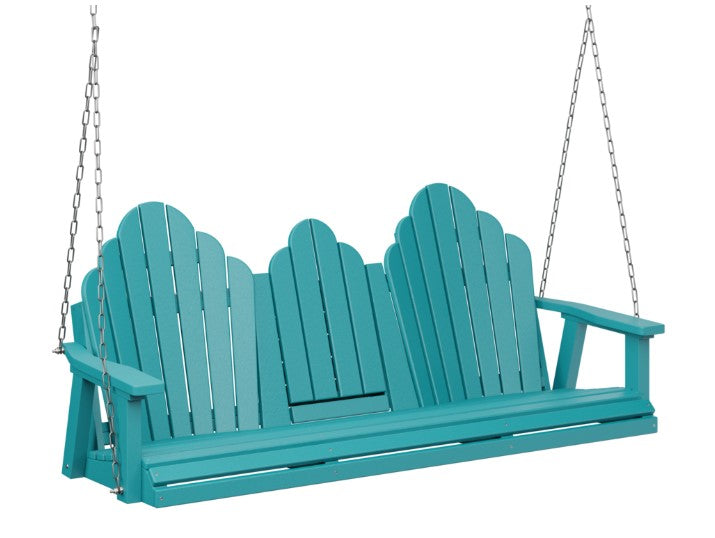 Berlin Gardens Cozi-Back Three Seat Swing w/Console (Zinc Chains)