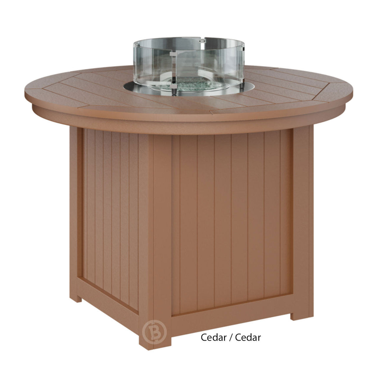 Berlin Gardens Donoma Standard Top 44" Round Fire Table Counter
