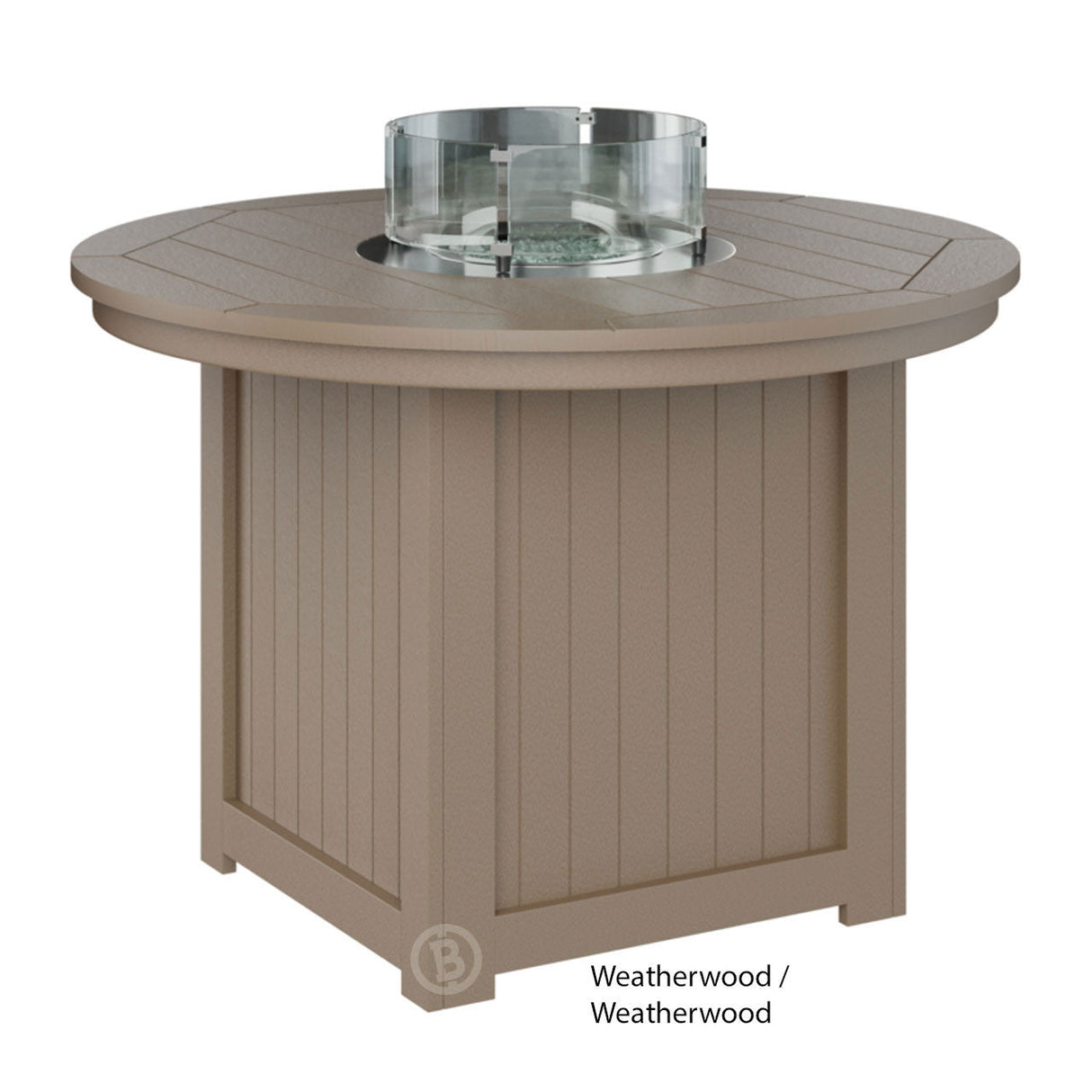 Berlin Gardens Donoma Standard Top 44" Round Fire Table Counter
