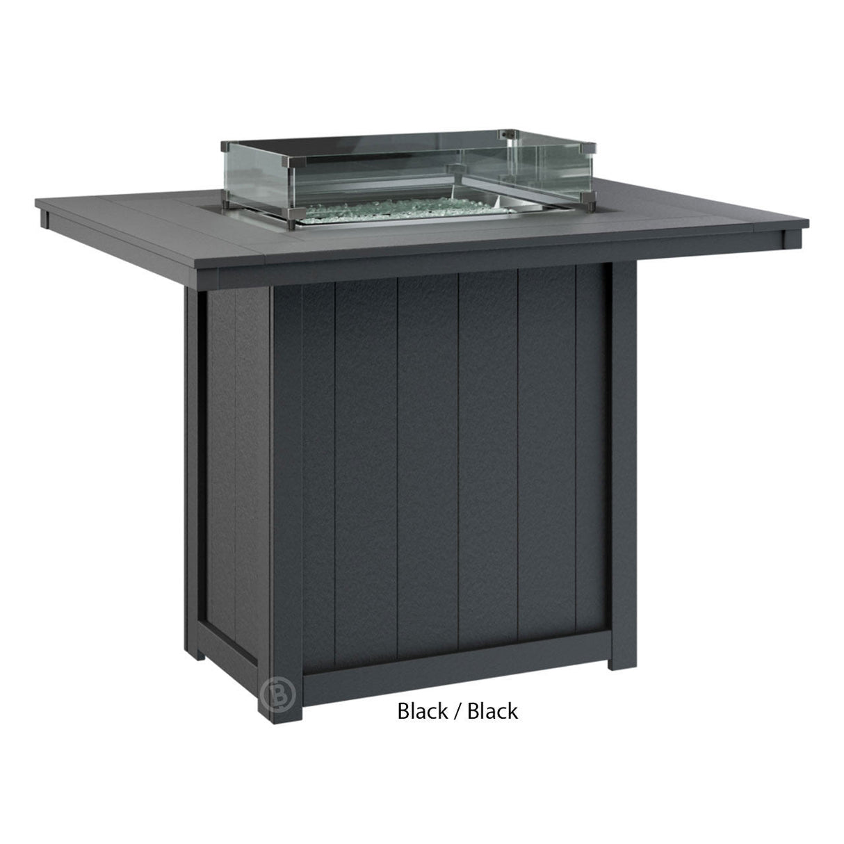 Berlin Gardens Donoma Standard Top 42" x 54" Rectangular Fire Table Bar