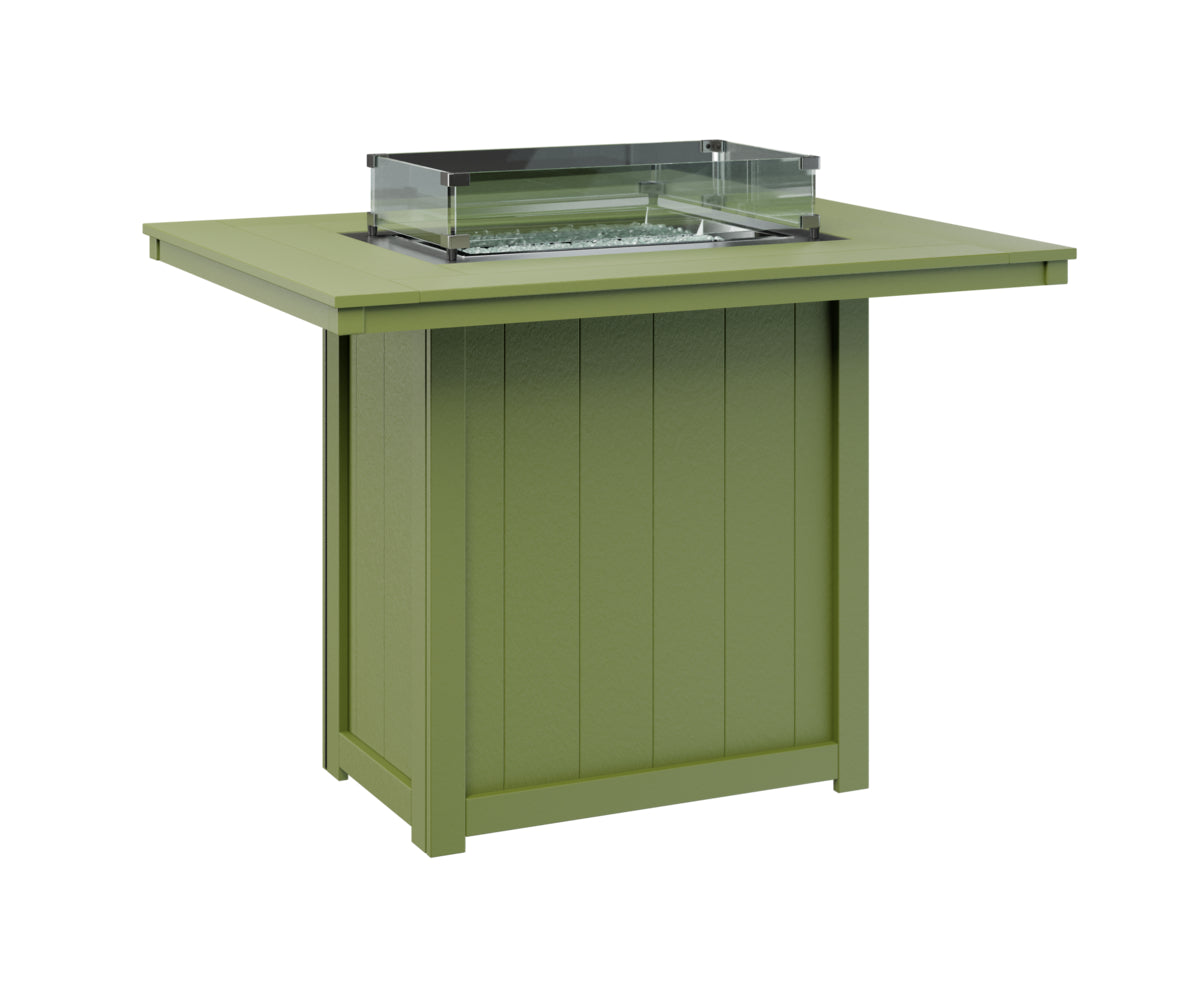 Berlin Gardens Donoma Standard Top 42" x 54" Rectangular Fire Table Bar