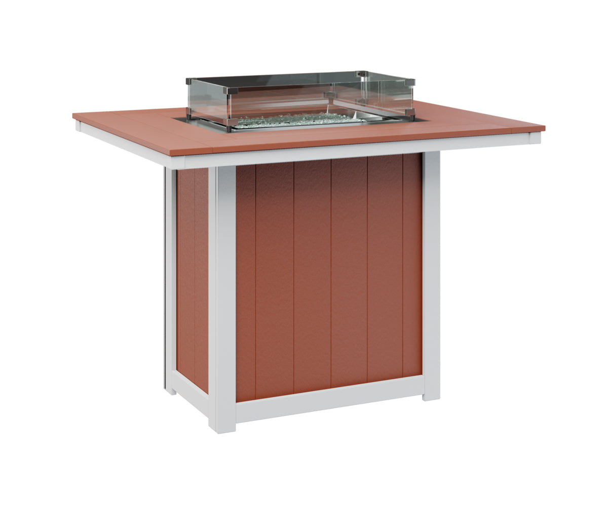 Berlin Gardens Donoma Standard Top 42" x 54" Rectangular Fire Table Bar